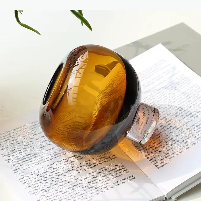 Vase en verre à orifice circulaire, accessoires pour arrangements floraux, hydroponie, terrarium, vase à fleurs, accessoires de décoration pour la maison