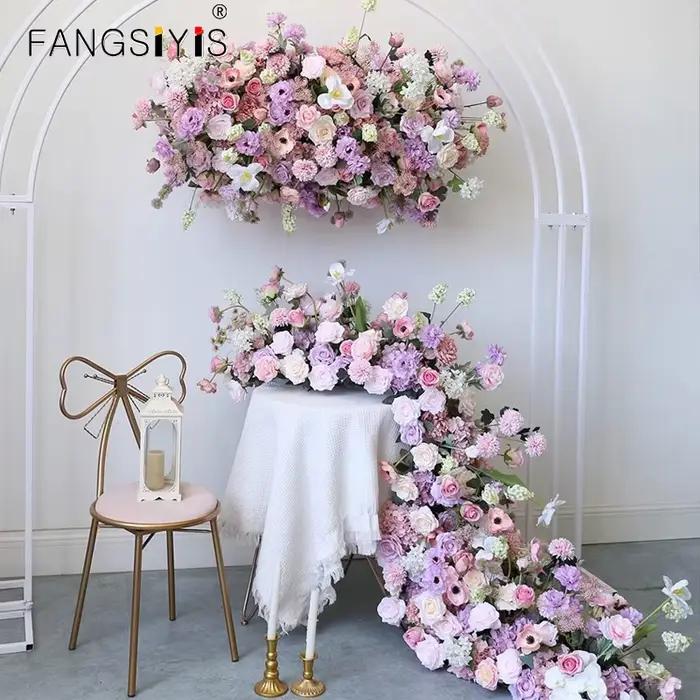 Plafond Suspendu Floral pour Arrière-Plan de Mariage