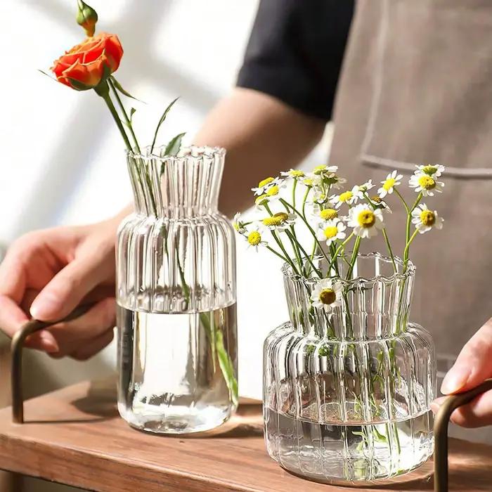 Vases transparents créatifs nordiques