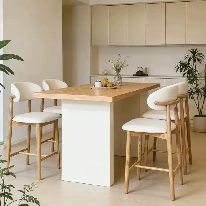 Chaises de salle à manger rustiques et élégantes en bois