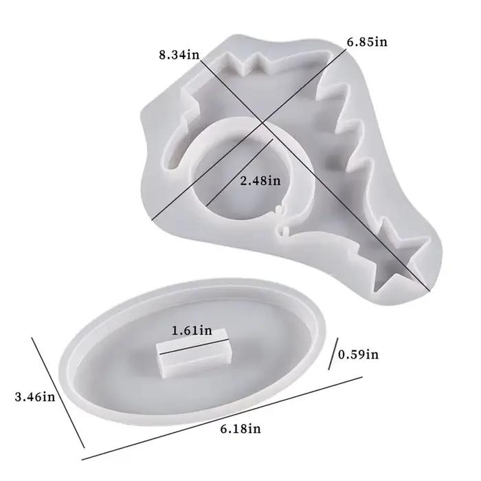 Moule de cadre photo en silicone pour arbre de Noël