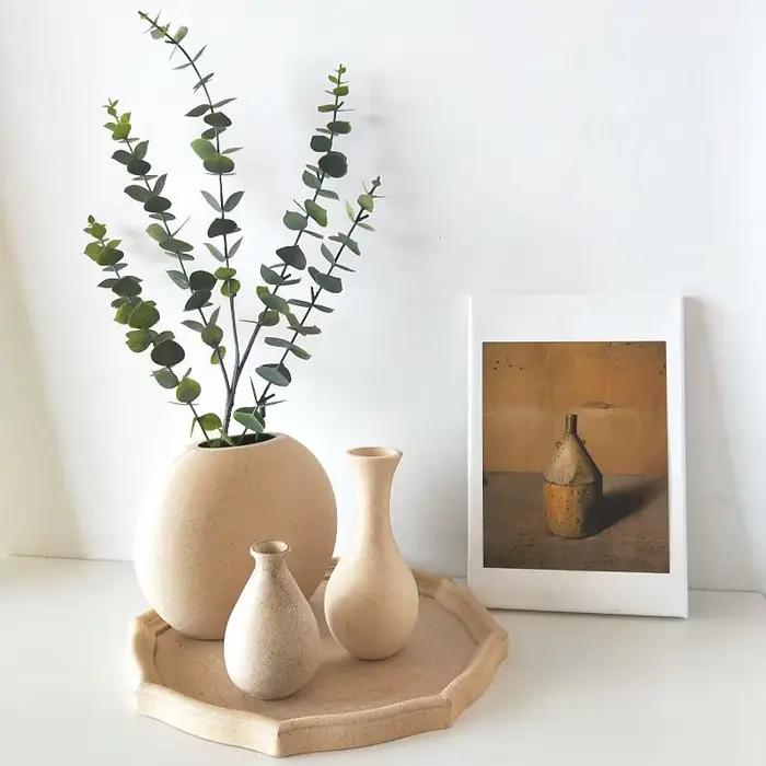 Vases en bois, vase pour arrangement floral