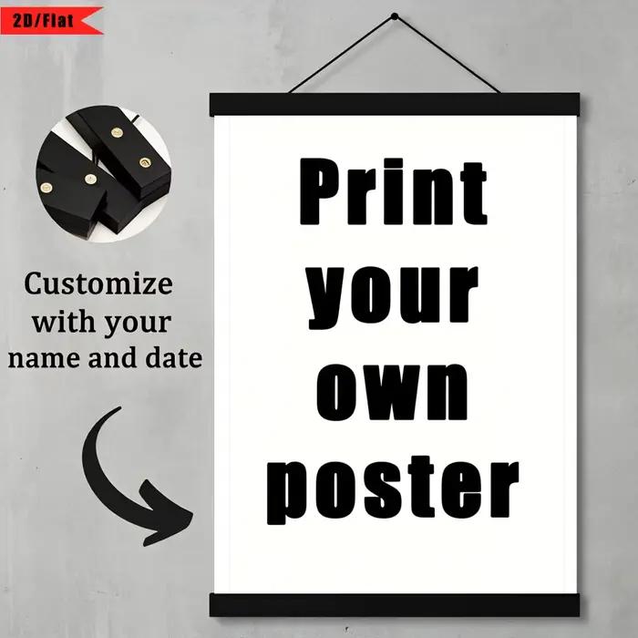 Affiche personnalisée, peinture décorative, livrée avec un cadre magnétique noir, style simple, décoration murale pour la maison