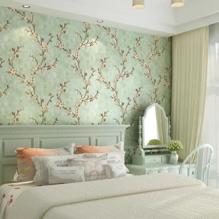 Papier peint auto-adhésif Floral chaud pour chambre de fille