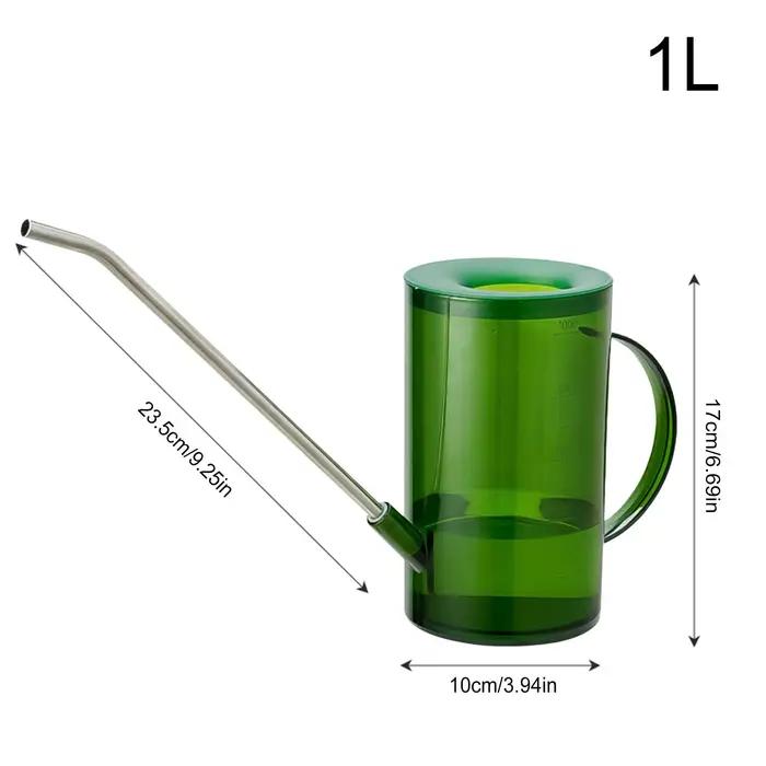 Arrosoir d'intérieur 1L en plastique transparent à long bec pour plantes en pot