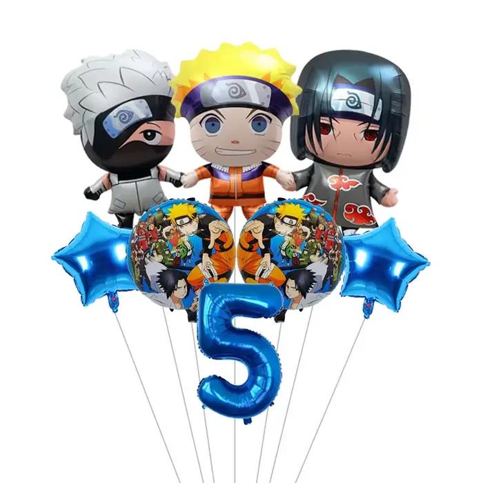Ensemble de ballons en aluminium Naruto pour anniversaire
