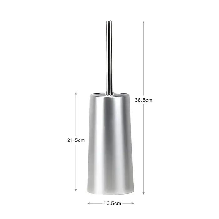Brosse de toilette dorée avec support