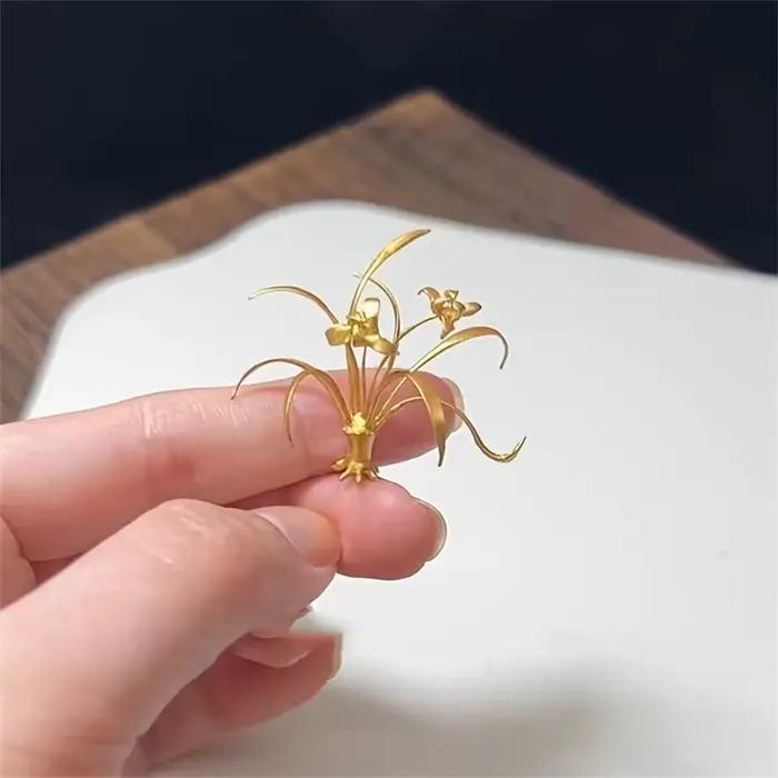 1 pièce d'ornement élégant et polyvalent en forme d'orchidée