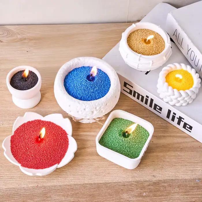Cire de perle granulaire colorée 500g pour bougies DIY