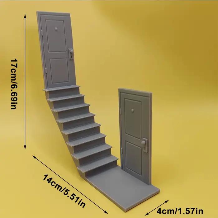 Mini-escalier miniature pour dioramas et scènes de maison de poupée
