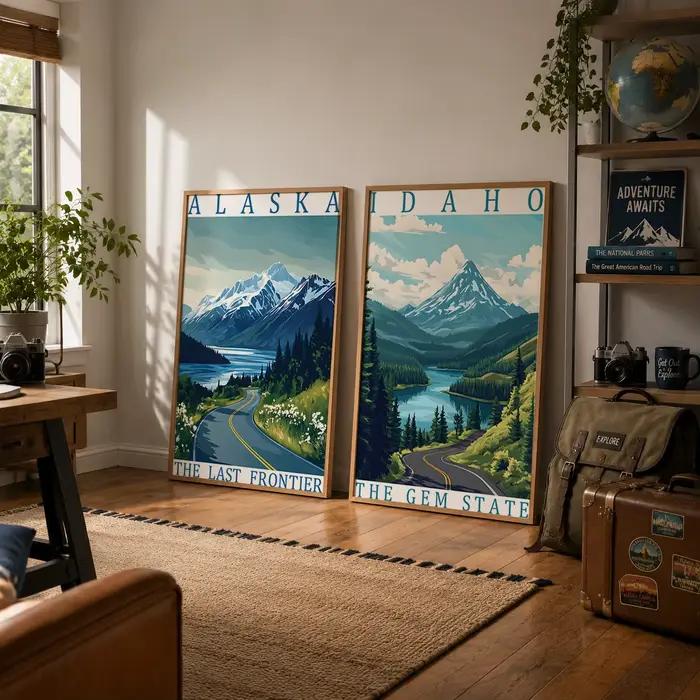 Peinture sur toile esthétique sur le thème de la nature