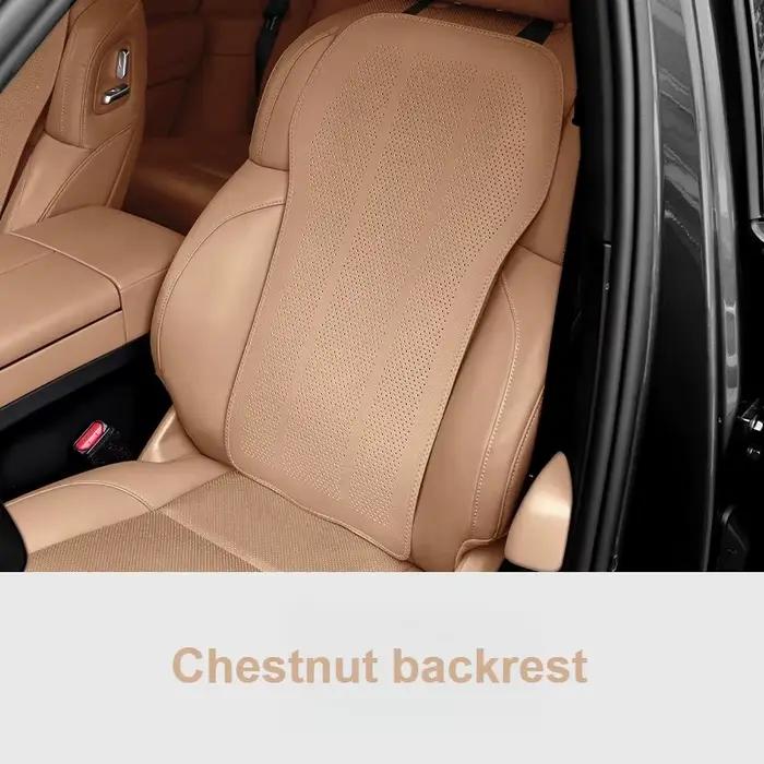 Coussin de siège de voiture universel en cuir artificiel avec support dorsal pour le confort tout au long des saisons occasions spéciales femmes hommes