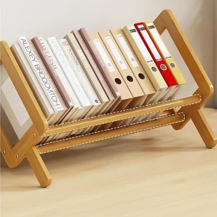 Étagère de bureau en bambou