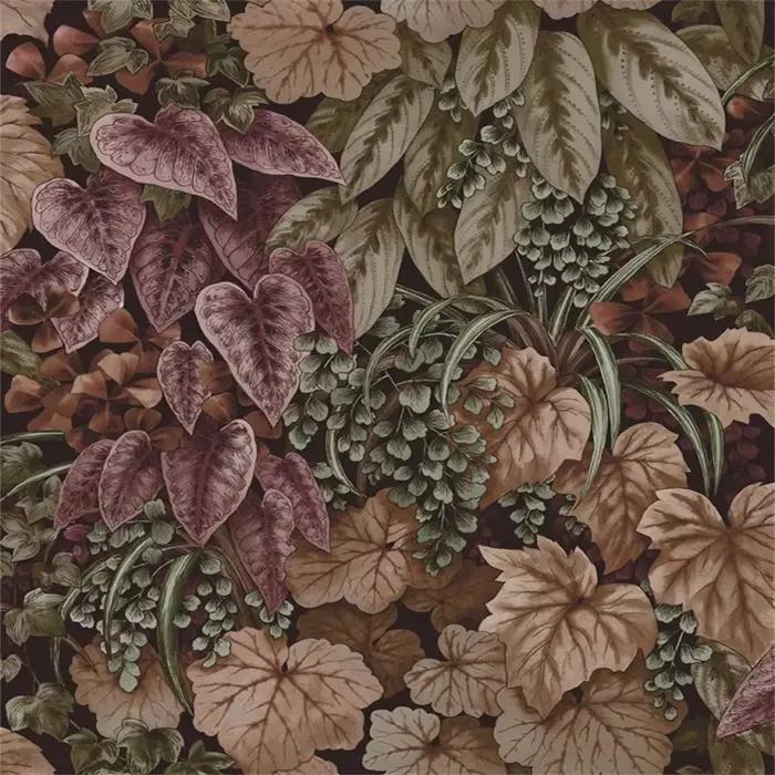 Papier peint personnalisé en forme de feuille de fleur et de plante nordique moderne pour salon, chambre à coucher, cuisine et étude, résistant à l'humidité, anti-statique, isolation thermique, facile à nettoyer