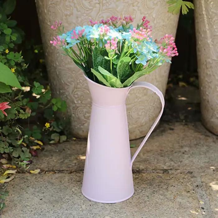 Vase à fleurs crème vintage Shabby Chic