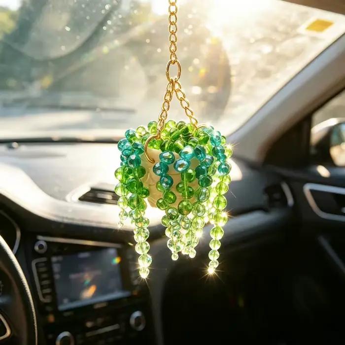 Miroir en forme de panier