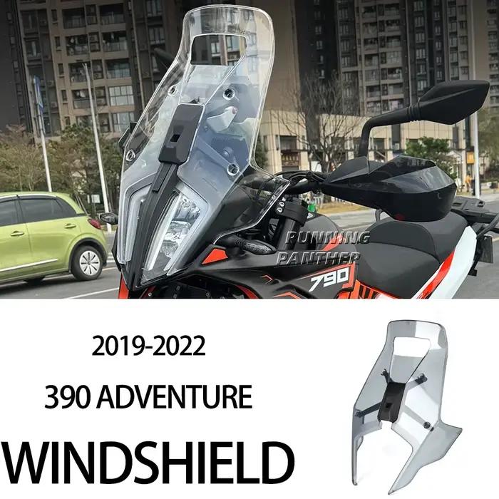 Accessoires de moto pour 390 790 890 ADV Adventure 2019-2022, couvercle déflecteur de pare-brise en acrylique ﻿