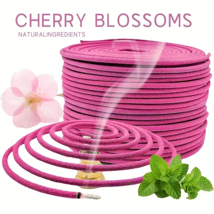 20/40/60/80 pièces d'encens à bobine de Sakura
