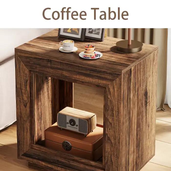 Table basse en bois, Table d'appoint moderne multifonction