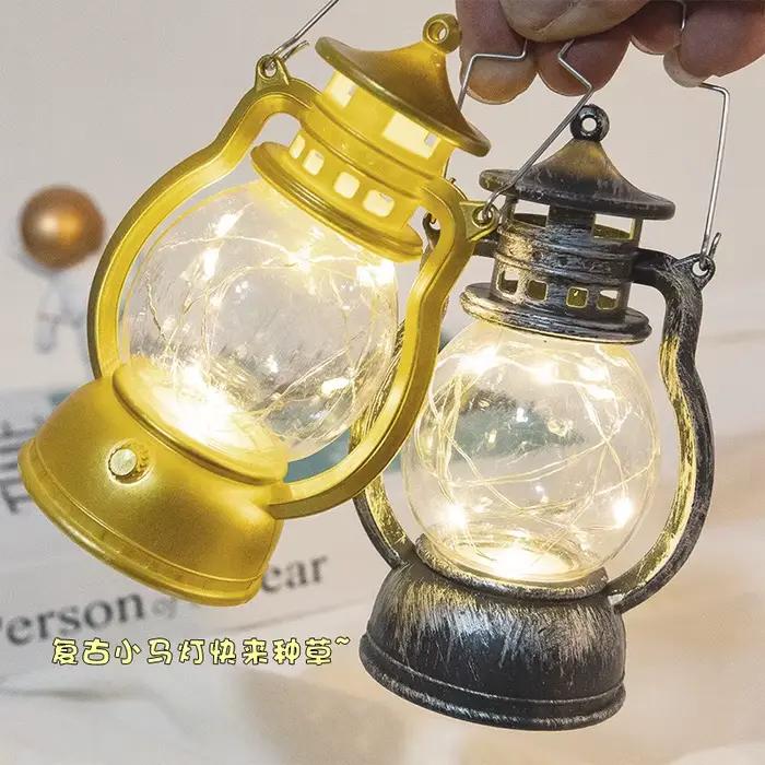 Bougeoirs lanterne pour Table rétro sans flamme lampe à kérosène bureau chandelier lustre noël nouvel an veilleuse