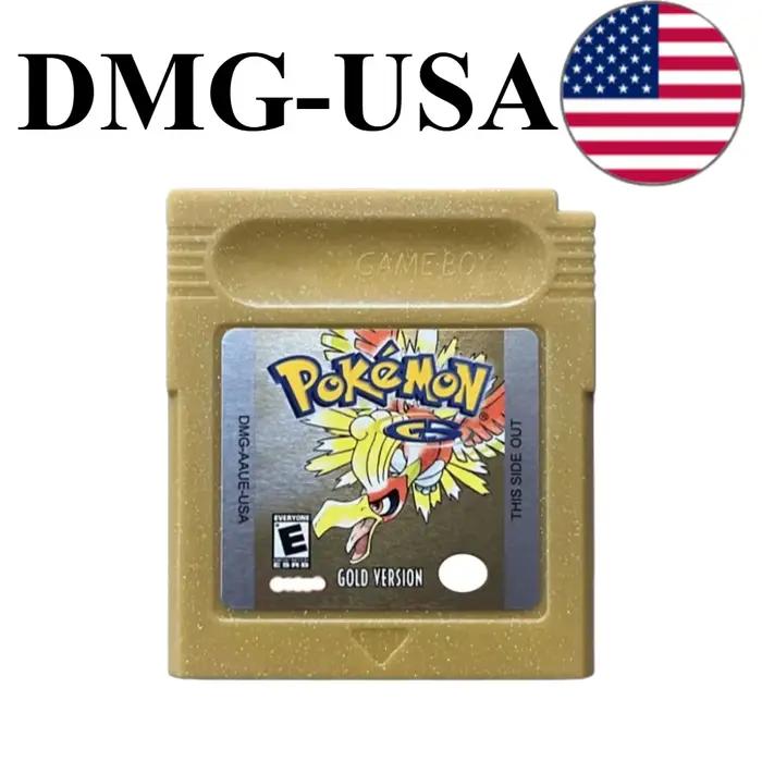 Cartouche de jeu Pokémon Rare en anglais, jeu de rôle rétro, 7 versions classiques pour Game Boy Color GBC, carte de jeu vintage, version USA