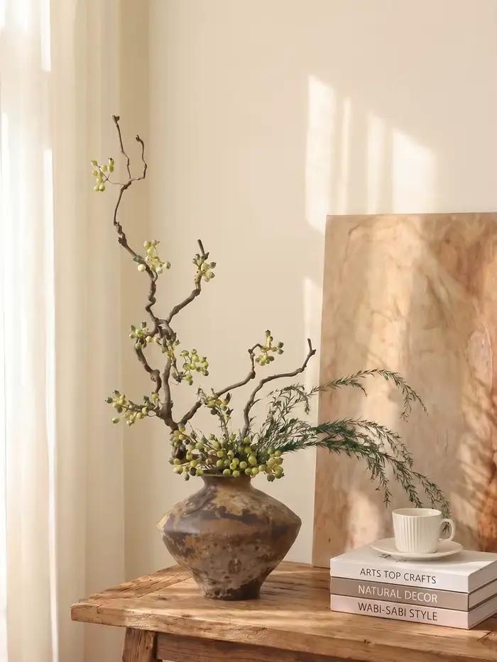 Vase décoratif haut de gamme Wabi Sandy Wind