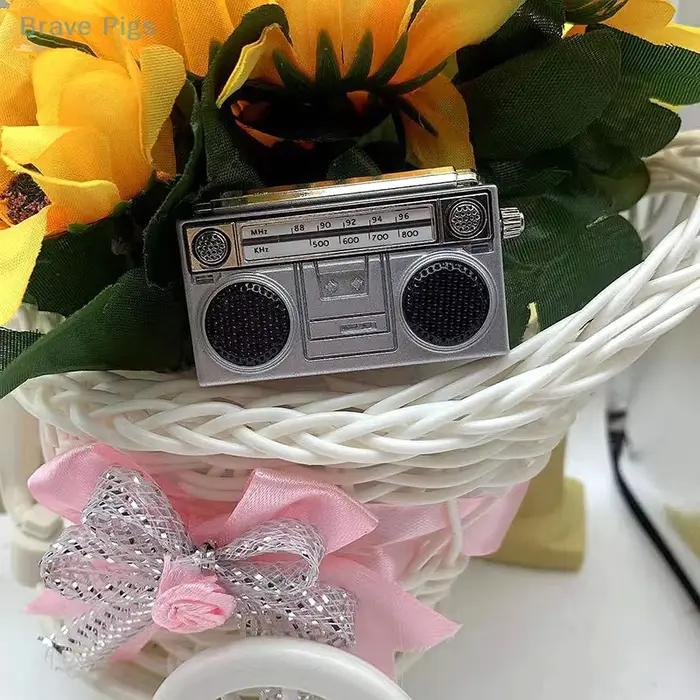Mini radio rétro de simulation de poche, accessoires pour la maison, 1:12