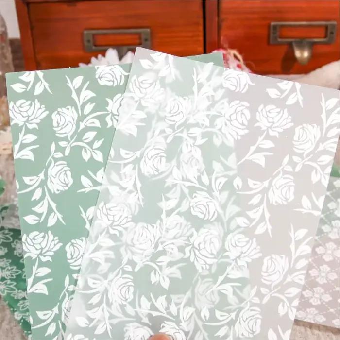 Ensemble de papier de fond de style vintage (12 feuilles)