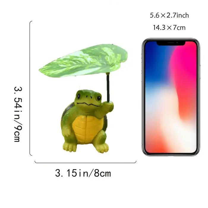 1 pièce d'ornement en résine en forme de petite tortue mignonne