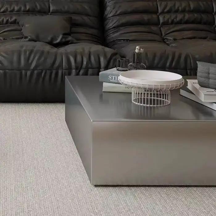 Table basse industrielle carrée minimaliste esthétique nordique