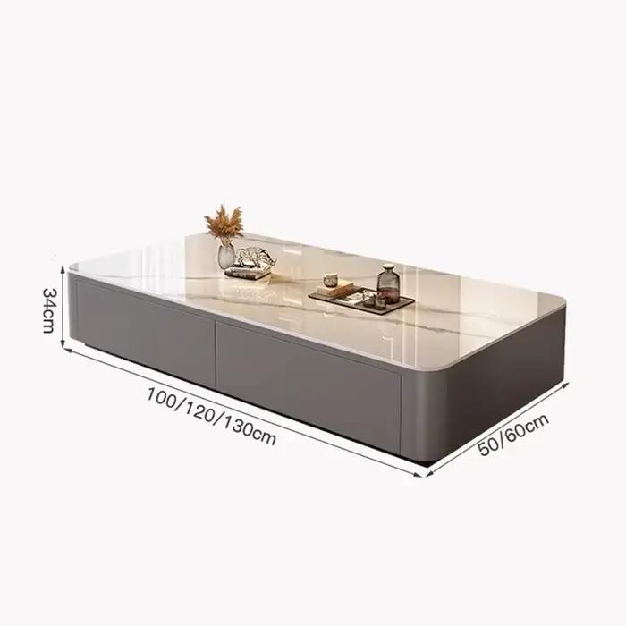Table Basse Carrée Nordique Moderne et Luxueuse