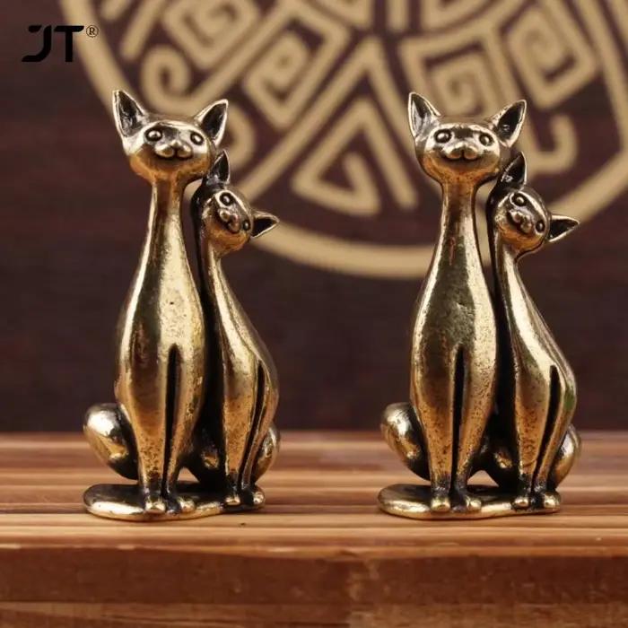 Figurine de marmotte de Lion en laiton