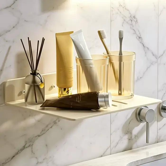 Étagère Murale Flottante en Acier pour Rangement de Routeur