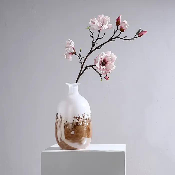 Vase en verre géométrique à bulles dégradées, bouteille en verre pour hydroponie, terrarium, vases à fleurs, pot de fleurs, accessoires de décoration pour la maison