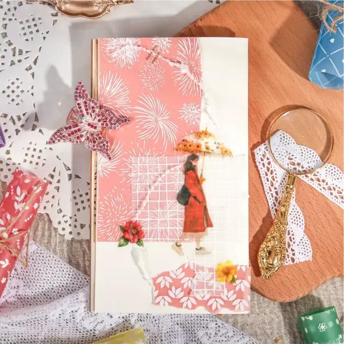 Ensemble de papier de fond de style vintage (12 feuilles)