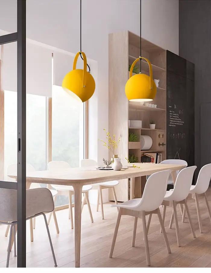 Lampes suspendues LED modernes en aluminium peint style Art Déco pour salon chambre d'hôtel et autres espaces intérieurs