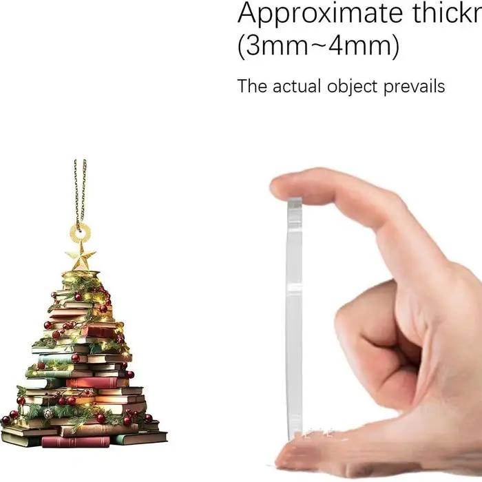 Ornement de noël montagne du livre