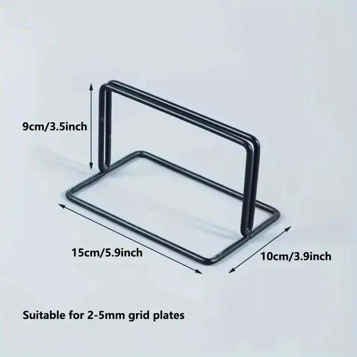 Support de rangement créatif en métal avec base pour panneau grillagé, présentoir de bureau pour grille de présentation