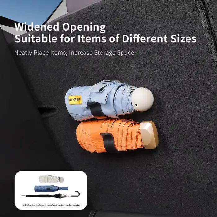 Support de parapluie pour coffre de voiture en ABS à fixation rapide, accessoire de rangement arrière pour intérieur de voiture