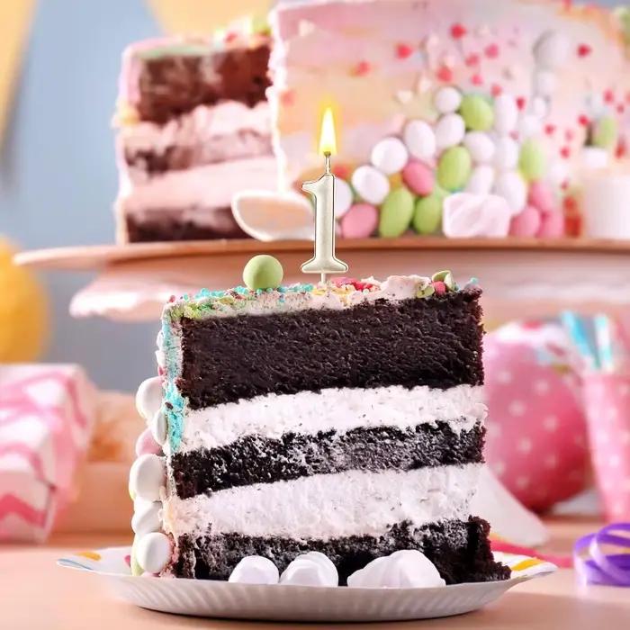 Bougies Chiffres Dorées Champagne pour Anniversaire