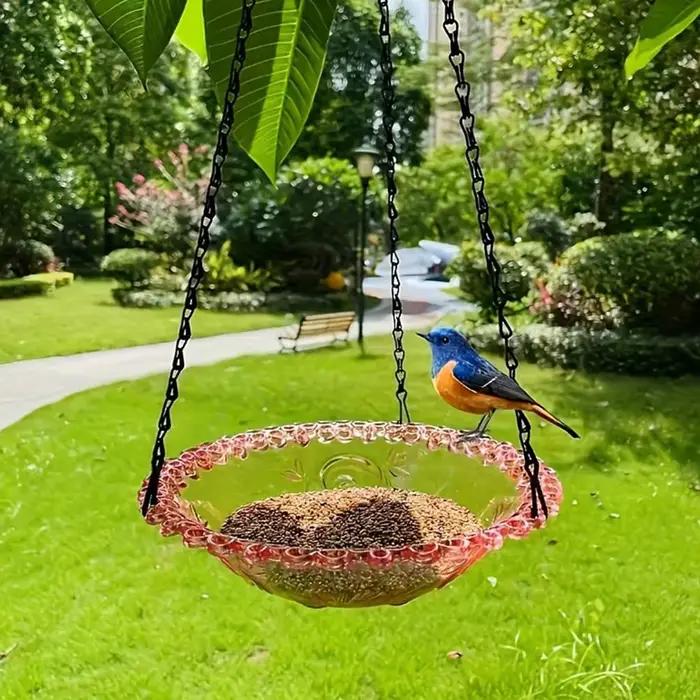 Confrontal Bird Feeding Escalade Décoration de jardin