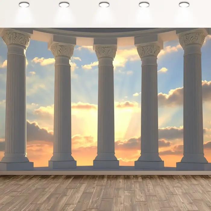 Fond de colonne grecque antique – Parfait pour les événements et tissus