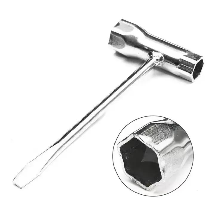 Clé à douille pour bougie d'allumage 13 mm et 19 mm en acier inoxydable pour tronçonneuse et débroussailleuse
