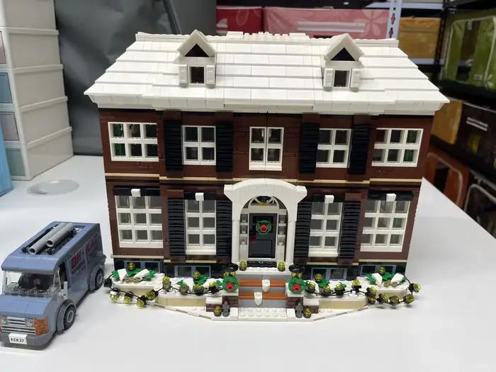 Modèle de vue de rue de maison, Ornement de décoration intérieure, Cadeau de vacances
