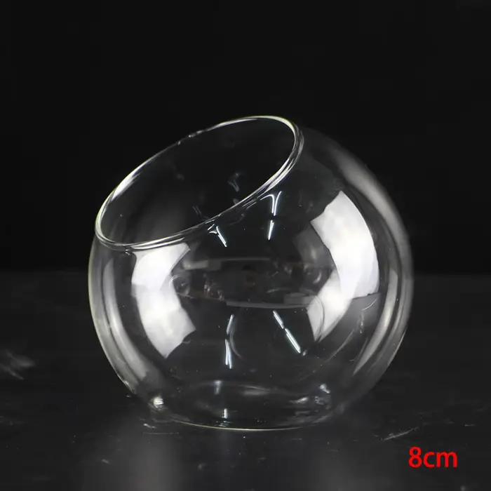 8/10/12 cm Micro paysage Vase en verre plante succulente Terrarium conteneur Pot de fleur