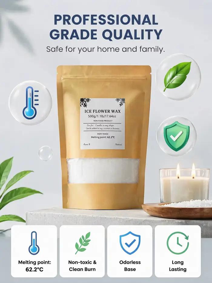 Kit de Cire de Perle avec Base en Bois et Mèche