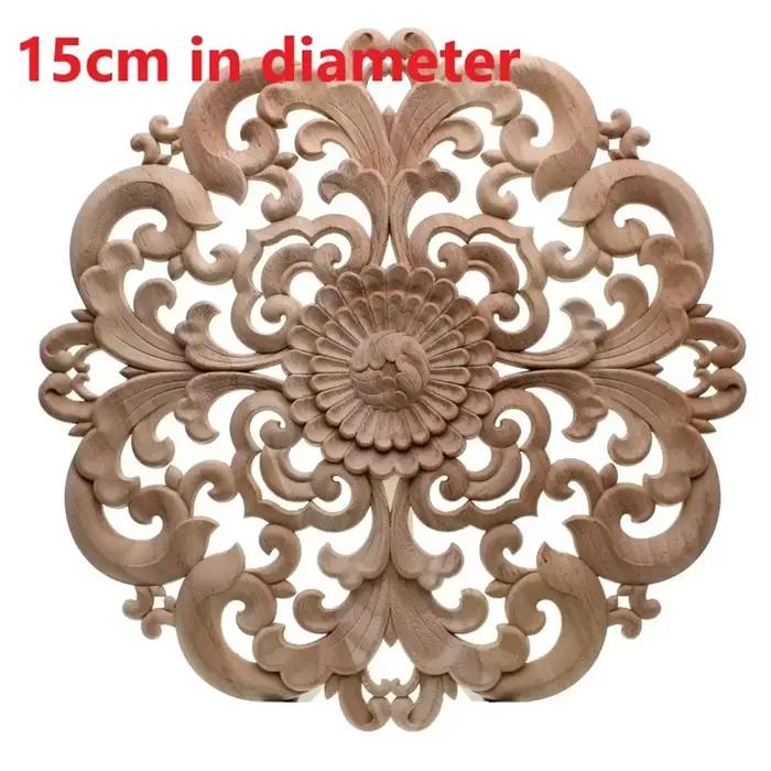 Décalcomanie de sculpture sur bois élégante pour décoration murale ou meuble intérieur occasions spéciales