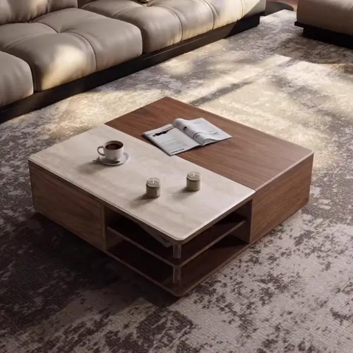 Table basse carrée de luxe
