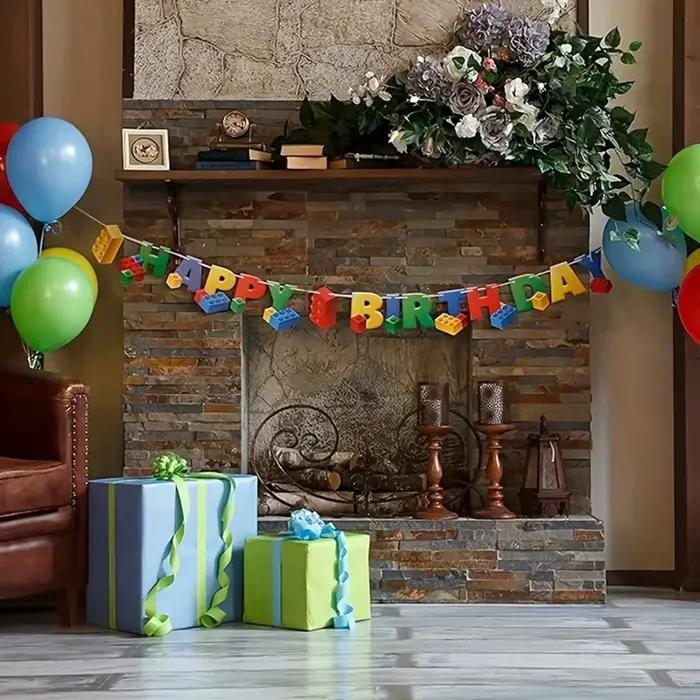 1 ensemble de guirlandes en papier colorées et vibrantes pour décoration de fête d'anniversaire