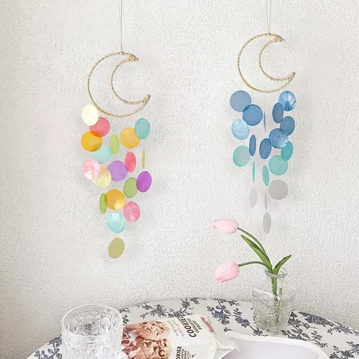 INS – carillons éoliens de rêve en coquillage naturel pour décoration de maison pour enfants